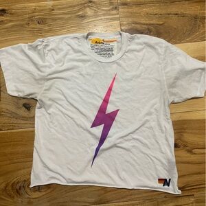 Aviator nation S white tee